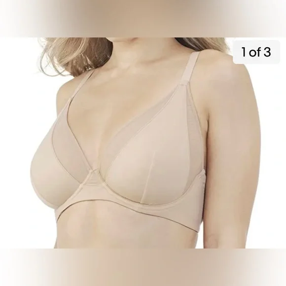Vanity Fair Womens Breathable Luxe UltraSoft Stretch FullCoverage Bra Quartz 36B - Picture 2 of 5